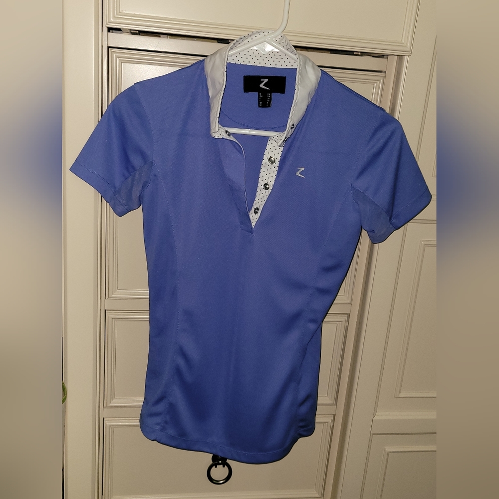 Horze Riding shirt size Small in royal blue